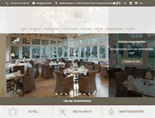 Tablet Screenshot of denhof.be